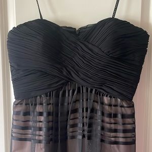 NWT Ivanka Trump Black and Nude Gown